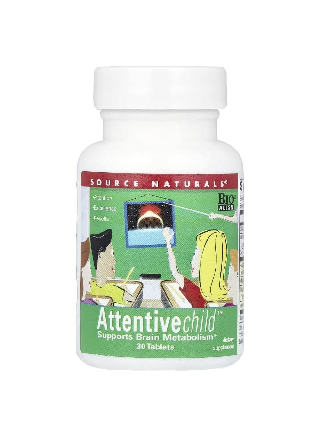 Source Naturals Source Naturals, Attentive Child™, 30 Tablets  - Image 1