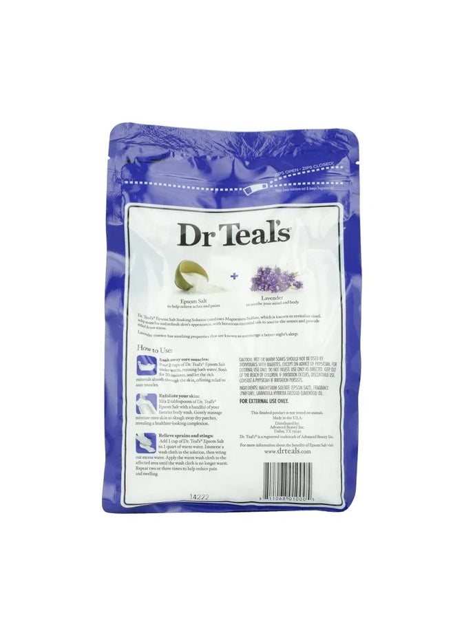 Dr Teal's Dr Teal's Epsom Bath Salt – 1.36kg, Soothing Lavender for Relaxation  - Image 2