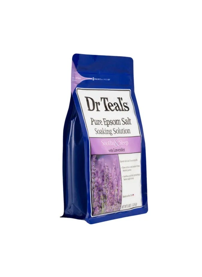 Dr Teal's Dr Teal's Epsom Bath Salt – 1.36kg, Soothing Lavender for Relaxation  - Image 3