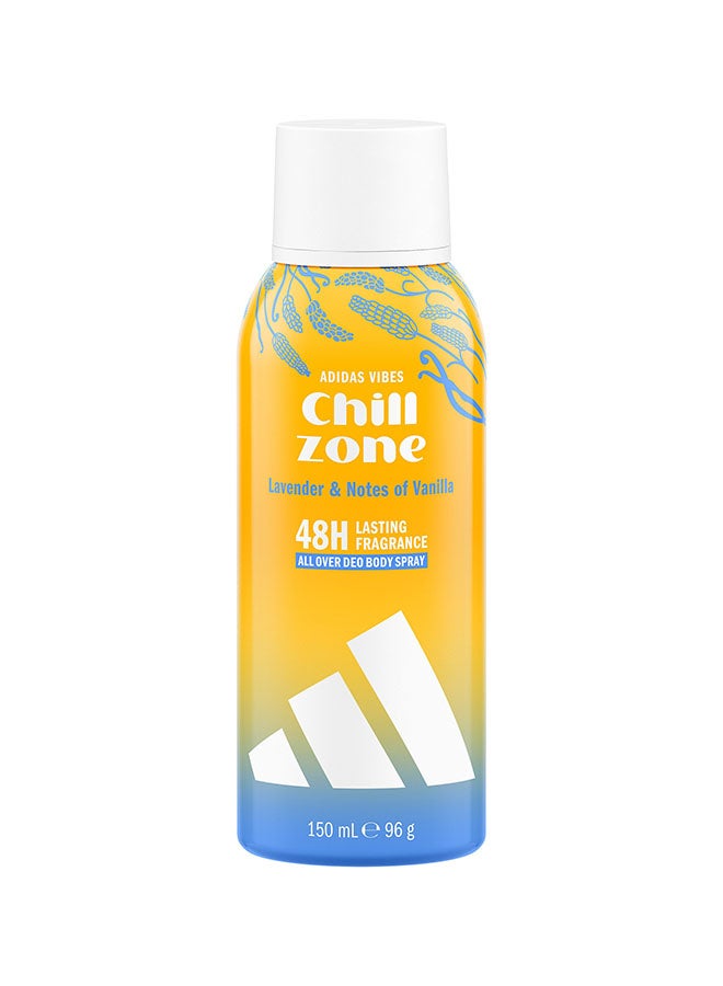 Adidas Vibes Chill Zone All-Over Deo Body Spray 150ml - Image 1