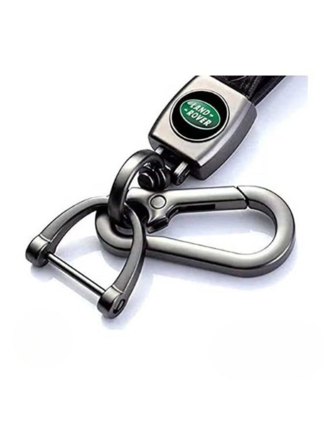 LAND ROVER Genuine Leather Car Keychain with Logo - Land Rover Compatible - Image 2