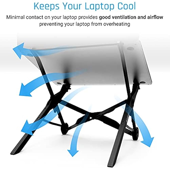 Base GRAVITON PORTABLE LAPTOP STAND VENTILATED AND ADJUSTABLE TO 30CM FOR MACBOOK AND OTHER LAPTOPS - Image 2
