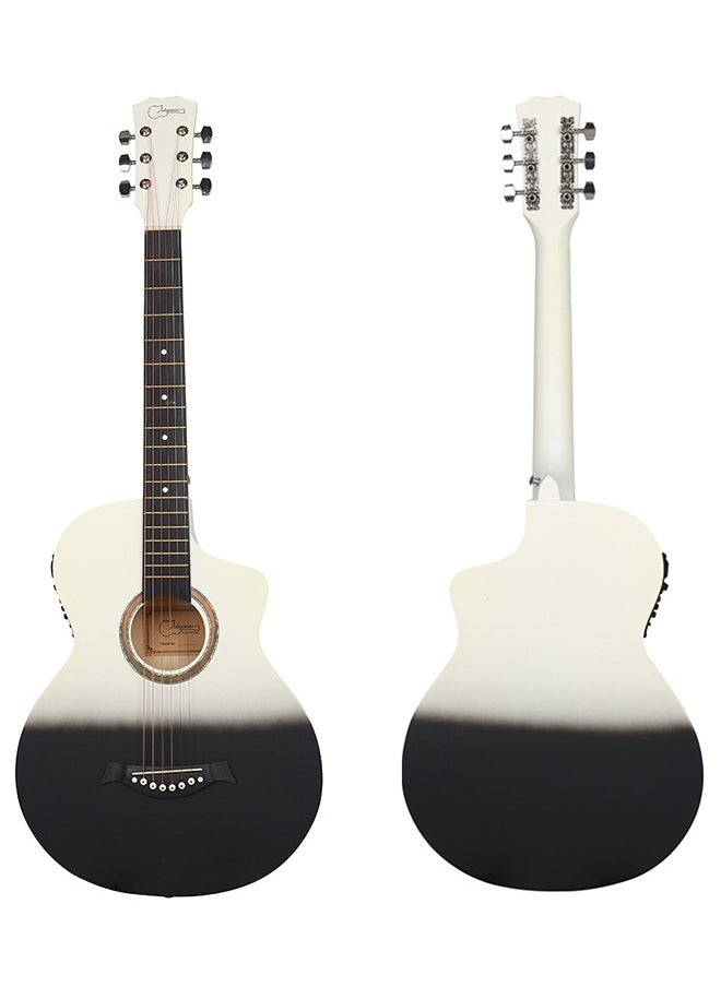 Jidyous 38-Inch Acoustic Folk 6-String Guitar With Bag And 7-Piece Accessories  - Image 2