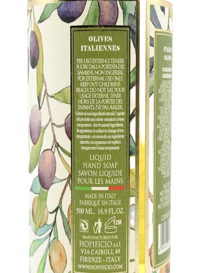 Hopificio Italian Olives Italian Luxury Hand Soap 16.9 Fl Oz - Image 2