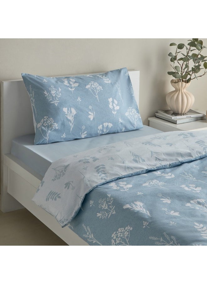 Home Box Albania Jimo 2-Piece Polycotton Printed Single Duvet Cover Set 200 x 135 cm  - Image 4