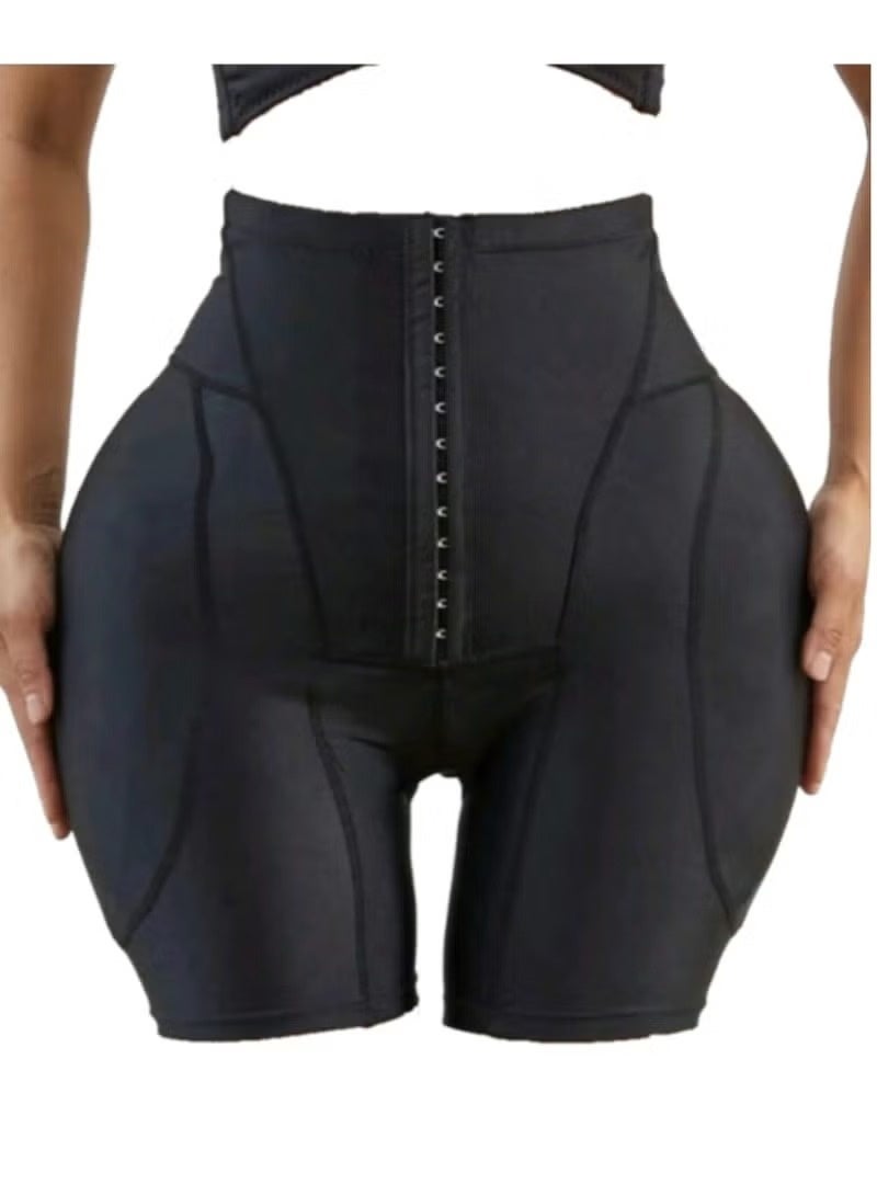 JOGAMS Corset with Side Sponge Pads and Front Control for Abdominal Compression Black - Image 1