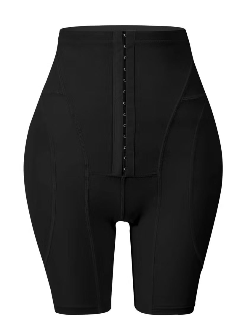 JOGAMS Corset with Side Sponge Pads and Front Control for Abdominal Compression Black - Image 4