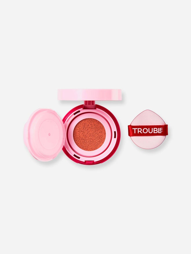 Trouble Maker وسادة بلش تروبل ميكر بريس بلاي دابل تاب وردي فاتح - Image 1