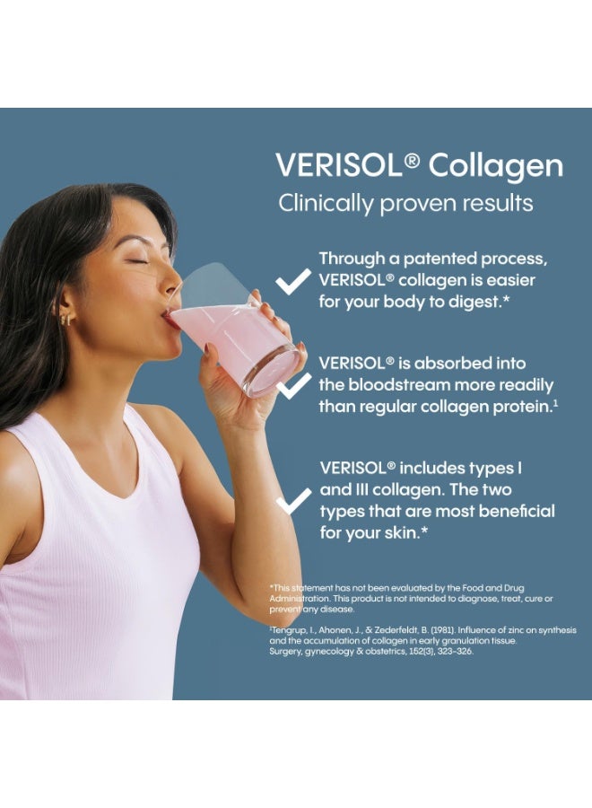 هيدراليت أكياس هيدرالايت فيريسول كولاجين مع إلكتروليتات، أكياس ترطيب مع كولاجين للنساء والرجال، مسحوق إلكتروليتات مع كولاجين للسفر والترطيب اليومي مع فيتامين سي (30 كيسًا) - Image 4