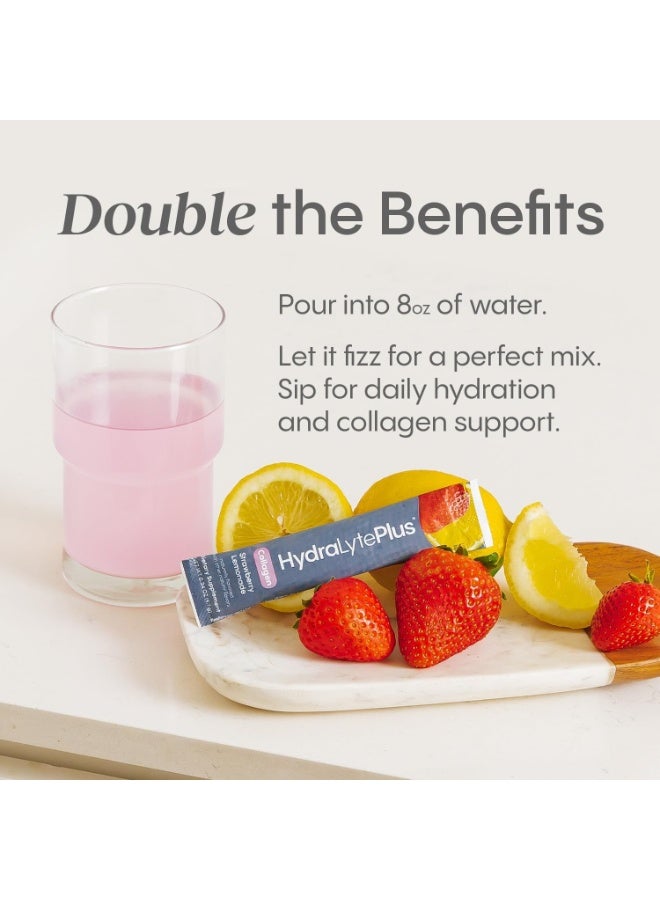هيدراليت أكياس هيدرالايت فيريسول كولاجين مع إلكتروليتات، أكياس ترطيب مع كولاجين للنساء والرجال، مسحوق إلكتروليتات مع كولاجين للسفر والترطيب اليومي مع فيتامين سي (30 كيسًا) - Image 5
