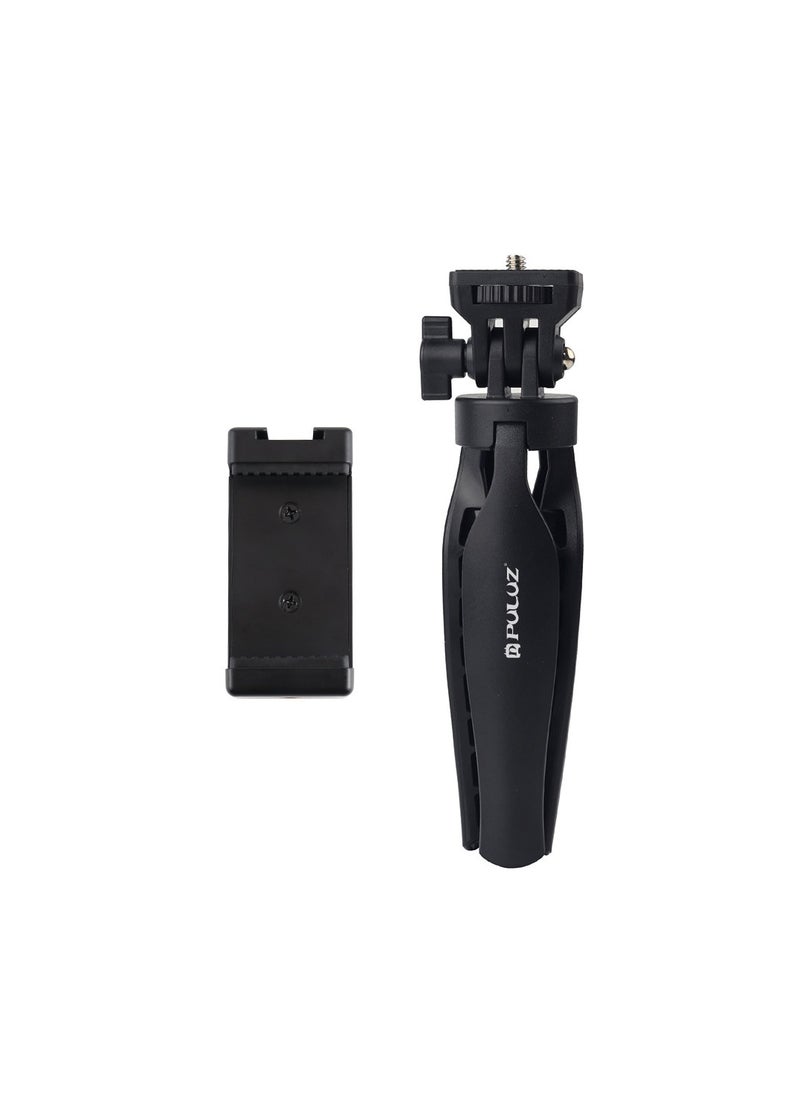 Desktop Tripod Mount with Phone Clamp and Adjusting Tripod Head for Phones Camrea Gopro Projecter
