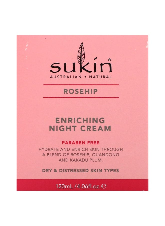 Sukin Sukin, Enriching Night Cream, Rosehip, 4.06 fl oz (120 ml)  - Image 2