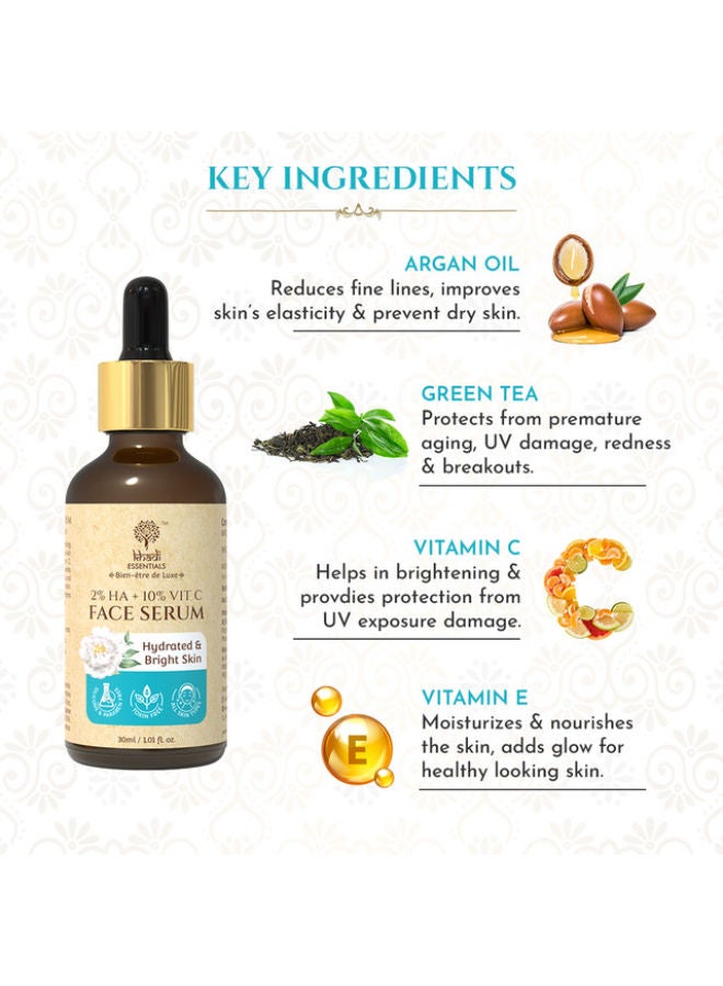 KHADI ESSENTIALS سيروم الوجه 2% HA + 10% فيتامين C - Image 2