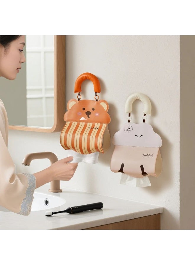 Leather tissue holder – 4 styles - Image 1