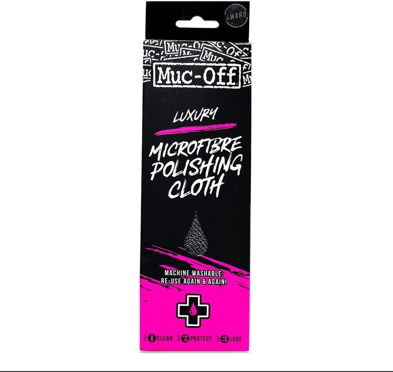 Muc Off Muc-Off Luxury Microfibre Polishing Cloth - Grey, 40 cm - Image 1