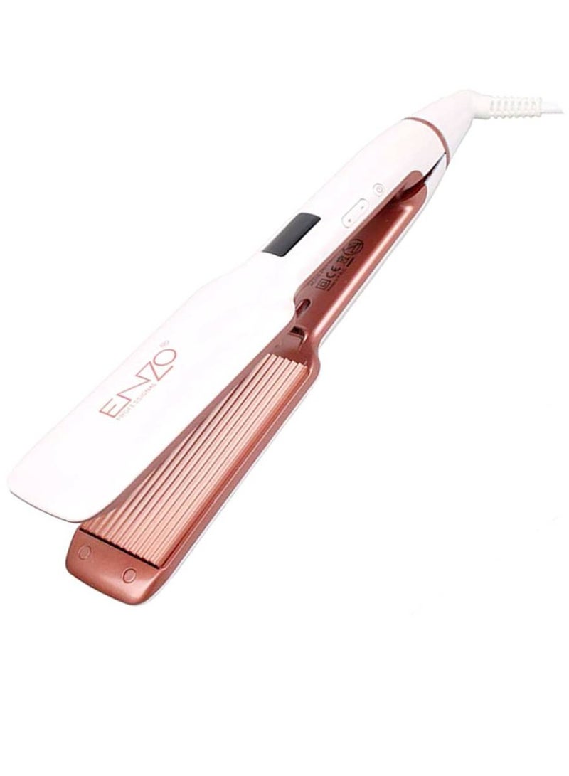 ENZO EN-3890 Professional Multi-function Ceramic Steam Hair Straightener Curler - Image 2
