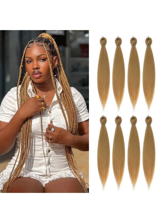 ROSDINA Pre-stretched Braiding Hair - 30 Inch, Yaki Texture, 8 Packs, Blonde, Super Long, For Twist or Box Braids, Synthetic Braiding Hair Extensions  - Image 1