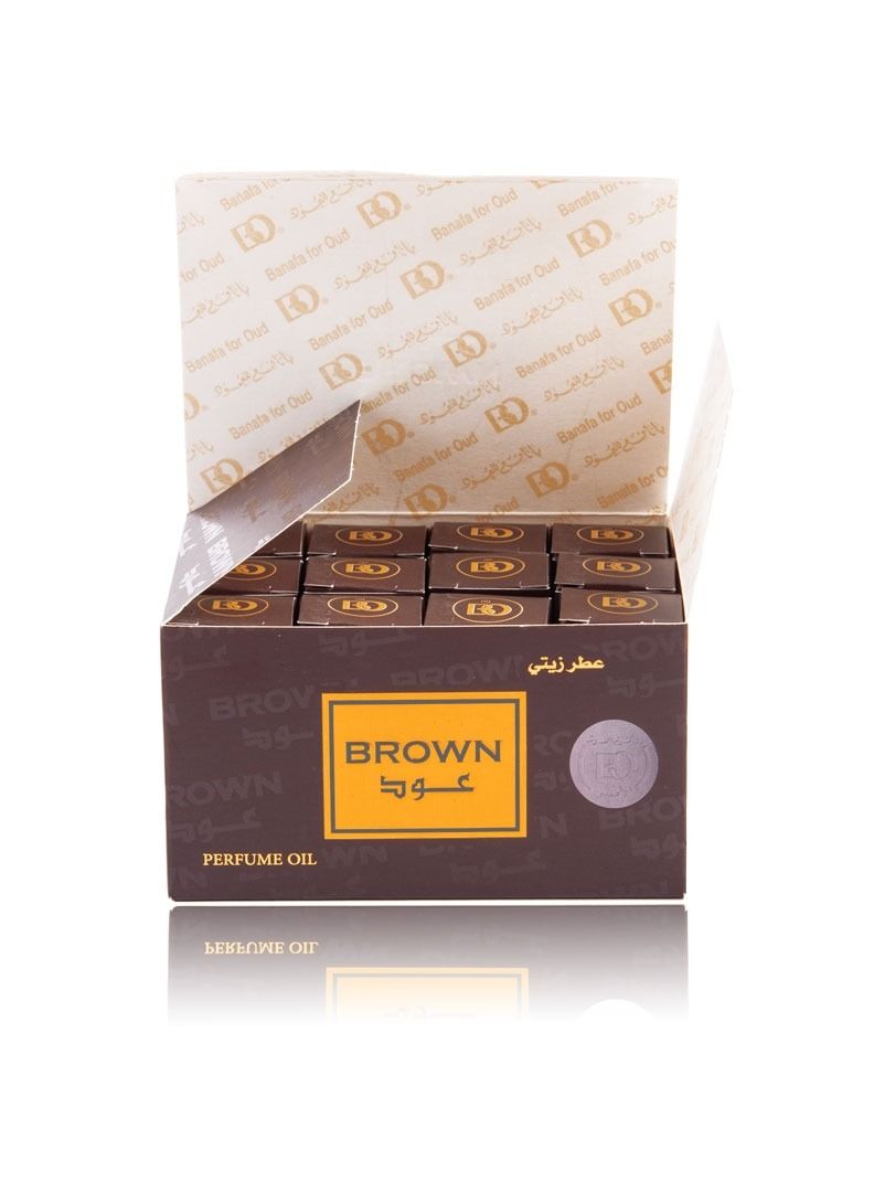 Banafa Brown Oud Perfume Oil 3 ml - 12 pieces - Image 2