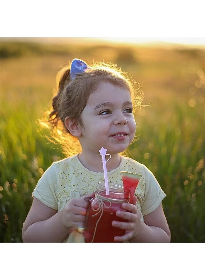 واي جيه 3 قطع استبدال قشور السيليكون الطويلة مع شكل نجمة غطاء القش، قشور السيليكون القابلة لإعادة الاستخدام، لملحقات ستانلي تمبلر - Image 5