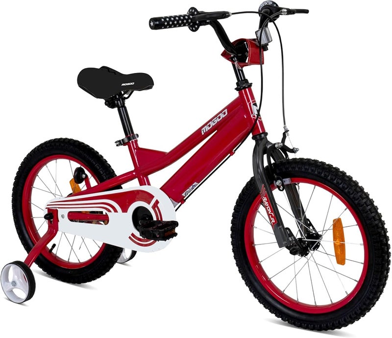 Mogoo Rayon Kids Road Bike For 2-10 Years Old Girls & Boys, Adjustable Seat, Handbrake, Reflectors, Lightweight, Gift For Kids, 12/14/16 Inch Bicycle with Training Wheels, 20-Inch with Kickstand - Image 2