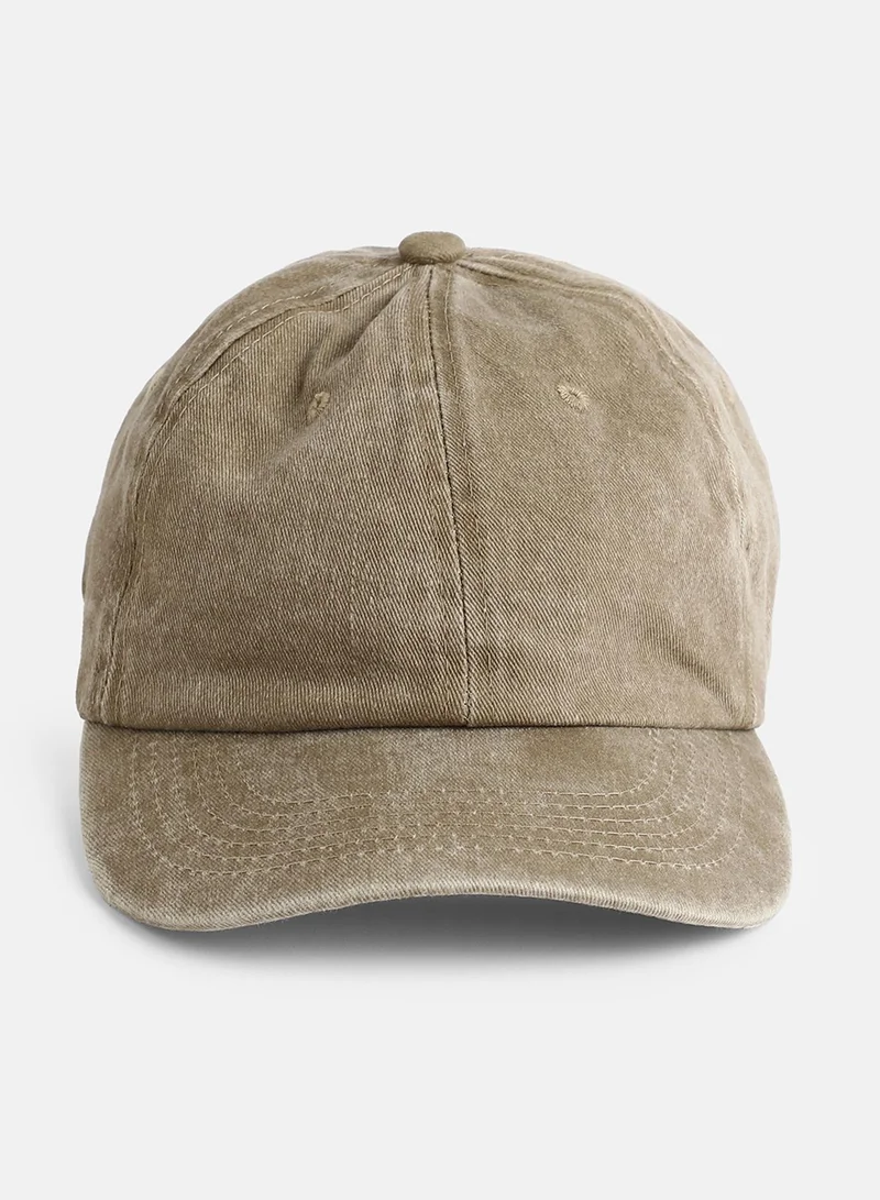 صوص هاوت Solid Baseball Cap - Oatmeal