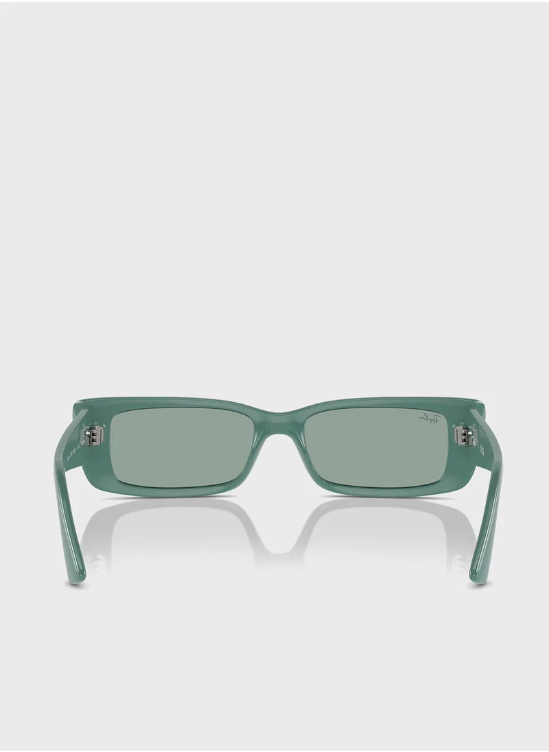 راي بان 0Rb4425 Rectangle Sunglasses
