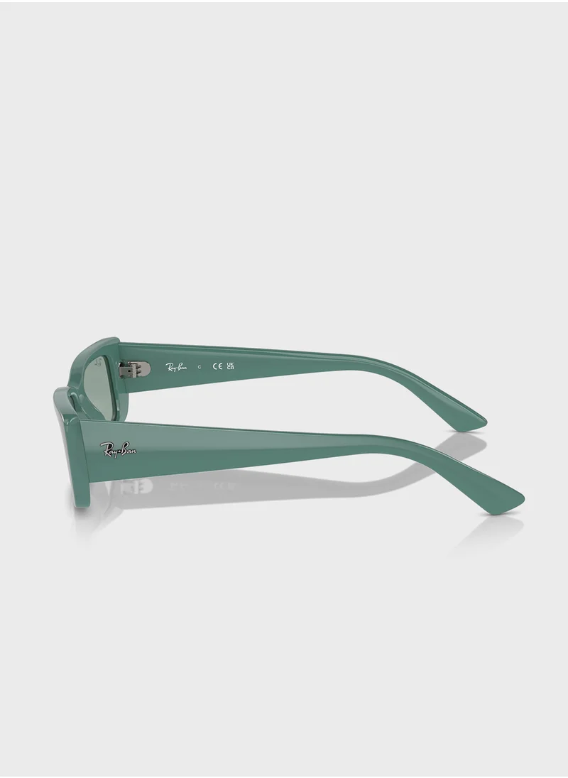 راي بان 0Rb4425 Rectangle Sunglasses