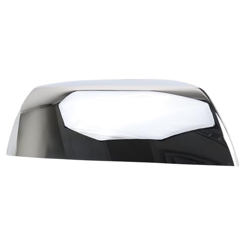 TRQ Passenger Side Mirror Cap Chrome Compatible with 2010-2022 Toyota Sequoia 2007-2013 Tundra - Image 1