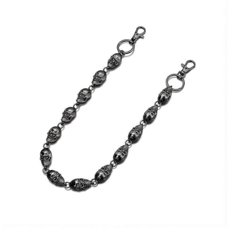 Unisex Skull Metal Pant Chain Gender Neutral Punk Waist Jewelry for Men Women - Image 1