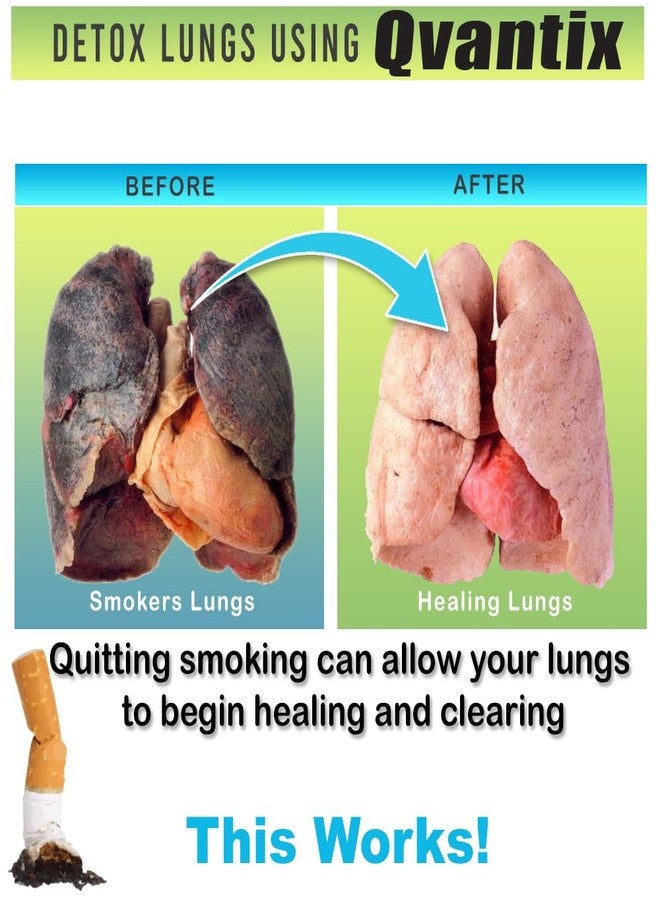 Vitamart Qvantix Quit Smoking Aid - Respiratory Health and Lung Detox for Smokers - Stop Smoking Aid That Works to Clear Lungs, Alleviate Cravings, Withdrawal Symptoms, and Promote Relaxation 30 Tablets - Image 4