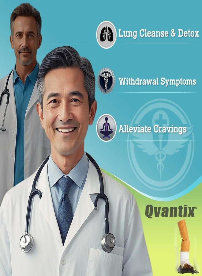 Vitamart Qvantix Quit Smoking Aid - Respiratory Health and Lung Detox for Smokers - Stop Smoking Aid That Works to Clear Lungs, Alleviate Cravings, Withdrawal Symptoms, and Promote Relaxation 30 Tablets - Image 5