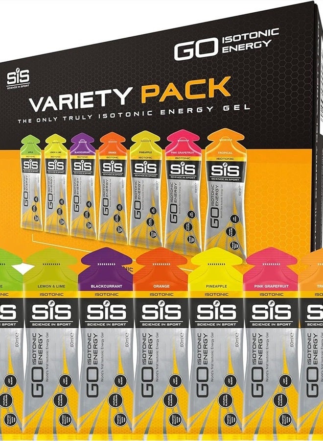 Science in Sport 60 ml Energy Gel Variety - Pack of 7 - Image 1