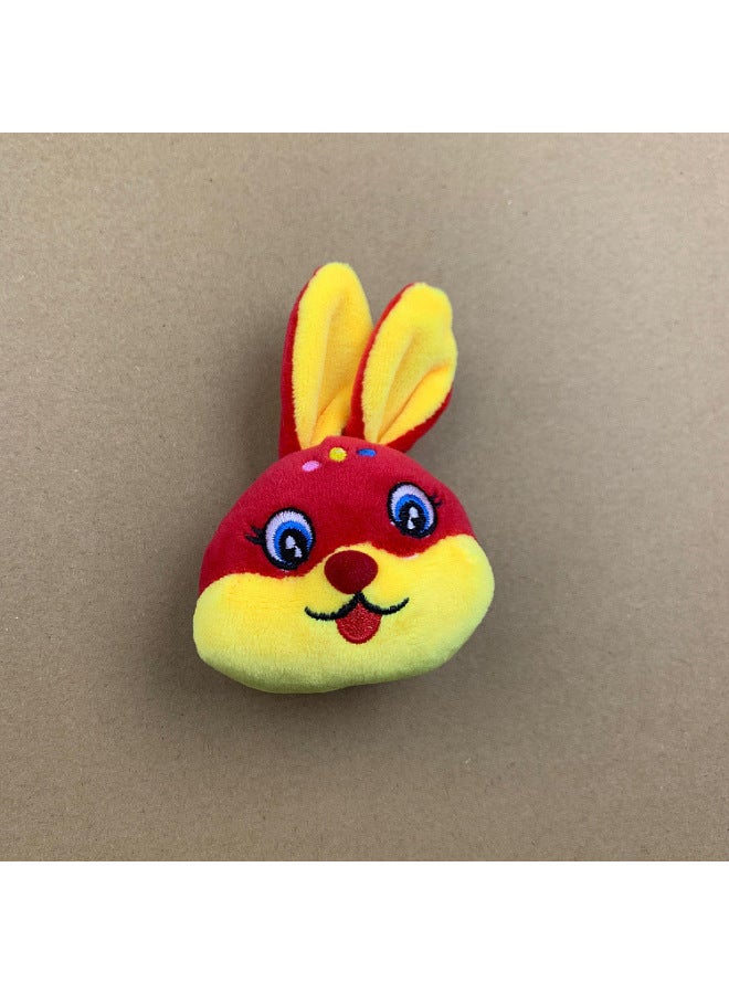 Year Of The Rabbit Mascot Plush Toy Guofeng Rabbit Master Doll Pendant Company Annual Meeting Zodiac Doll Wholesale-Specifications:3-Color:Red  - Image 3