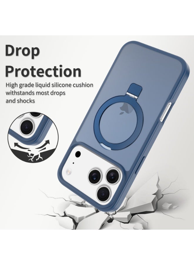 ZXING Military Grade MagSafe iPhone 17 Pro Max Case in Deep Blue with Drop Protection and Adjustable Stand and Slim Profile - Image 3