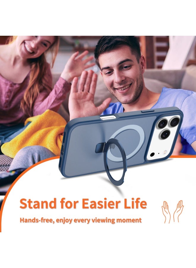 ZXING Military Grade MagSafe iPhone 17 Pro Max Case in Deep Blue with Drop Protection and Adjustable Stand and Slim Profile - Image 5