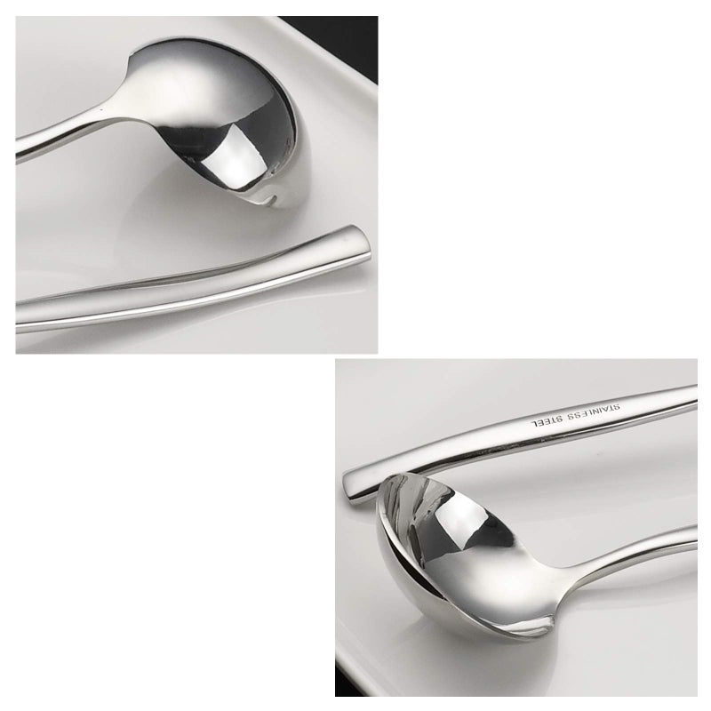 Nicesh 3 Piece Stainless Steel Gravy Ladle  Kitchen Small Table Ladle - Image 3