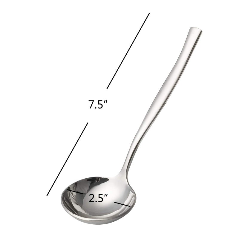 Nicesh 3 Piece Stainless Steel Gravy Ladle  Kitchen Small Table Ladle - Image 2