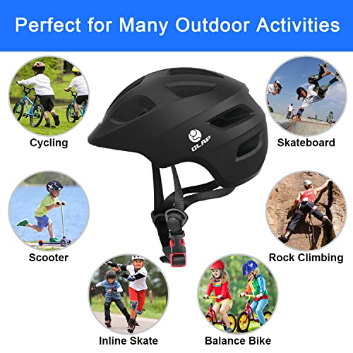 GLAF Baby Bike Helmet Toddler Helmets for 1 Year Old and up Infant Girls Boys Multi Sport Adjustable for Scooter Bicycle Kids Youth Child Skateboard Safety Cycling (XS, Matte Black) - Image 2