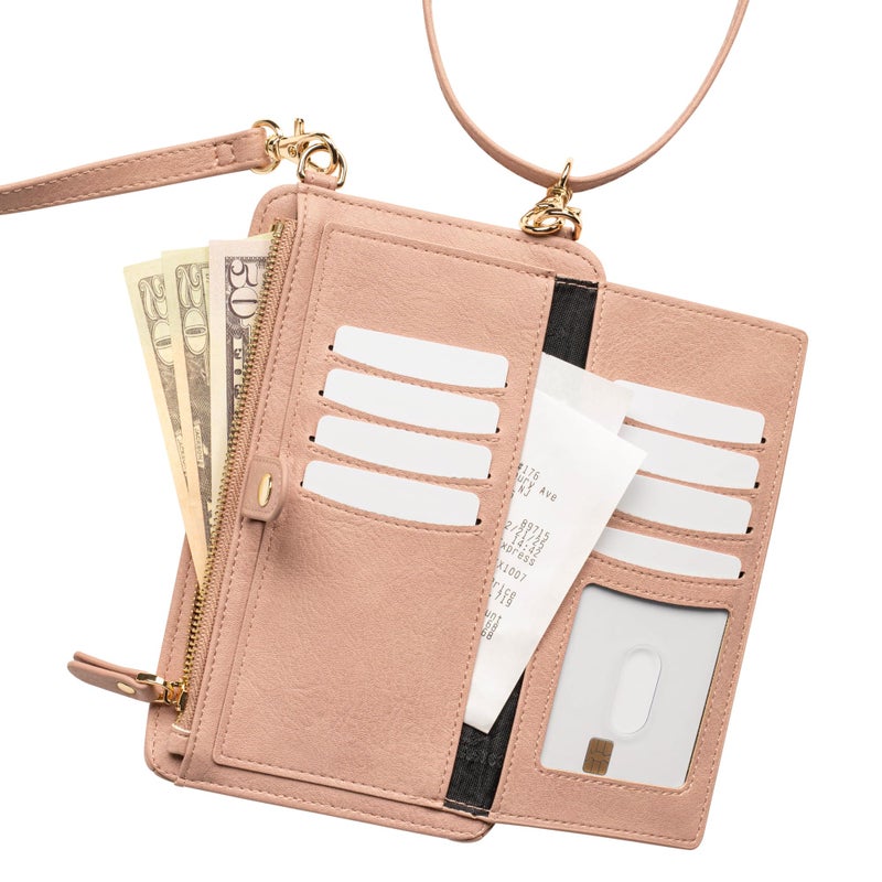 Claasico Crossbody Phone Purse for Women â€“ RFID Phone Case Wallet w/Magnetic Closure & Separate Zipper Pocket Crossbody Bag - Image 4