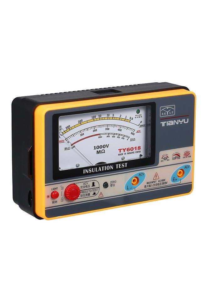Generic - Insulation Resistance Meter Digital Ohmmeter Handheld Insulation Tester Megameter 0-2000MΩ 1000V High Accuracy Megohmmeter Insulation Measurement Instrument - Image 1