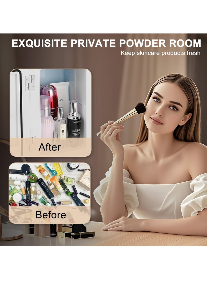 زيريفام ثلاجة زيرفام الصغيرة ، ثلاجة صغيرة بيضاء مريحة ، مع مساحة 8 لترات لكل من الاستخدام الساخن والبارد ، مناسبة لمنتجات العناية بالبشرة ، حليب الأم ، الأغذية والمشروبات ، ويمكن استخدامها في غرف النوم / المكاتب / السيارات / المنازل ، مدمجة وعملية - Image 5