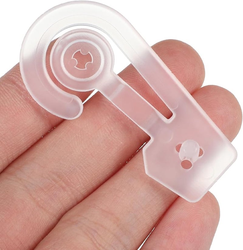 خطافات بلاستيكية متينة 100 قطعة لعرض جوارب وقبعات ومشابك تنظيم - Image 4