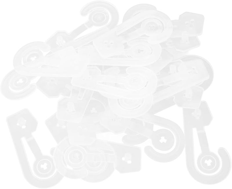 خطافات بلاستيكية متينة 100 قطعة لعرض جوارب وقبعات ومشابك تنظيم - Image 1