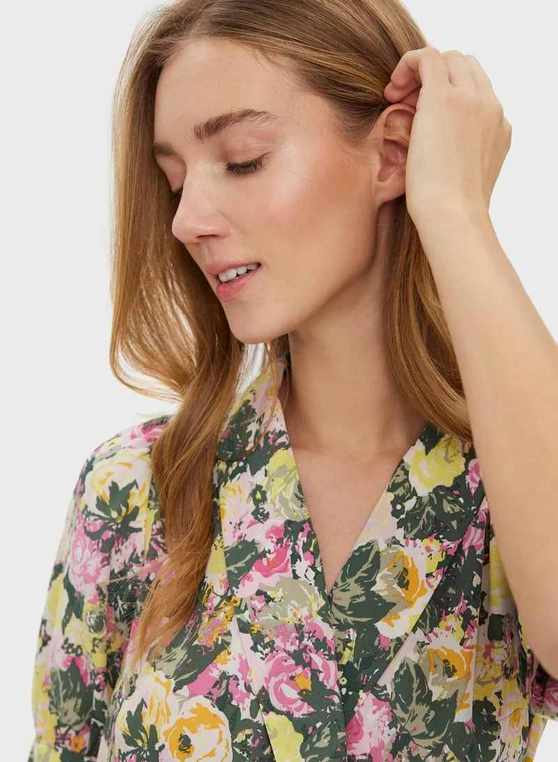 VERO MODA Floral Print Mini Dress