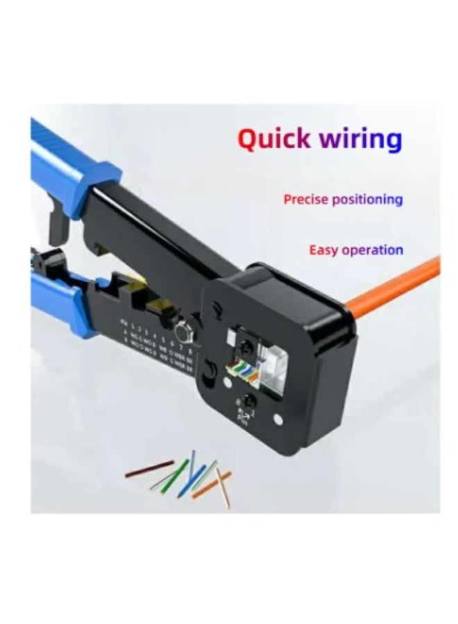 Terabyte Multifunctional Punch-Down Crimping Tool, 6P/8P RJ45 Ethernet Cable Crimper, Compatible with Cat5/Cat5e/Cat6/Cat6a 8P Network Crystals Heads & 6P Telephone Lines - Image 3