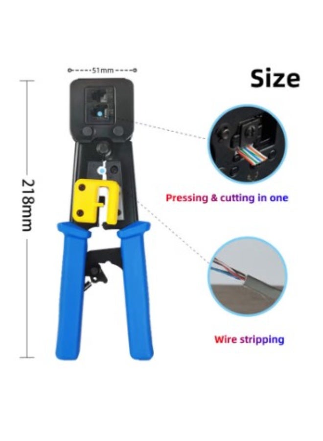 Terabyte Multifunctional Punch-Down Crimping Tool, 6P/8P RJ45 Ethernet Cable Crimper, Compatible with Cat5/Cat5e/Cat6/Cat6a 8P Network Crystals Heads & 6P Telephone Lines - Image 2