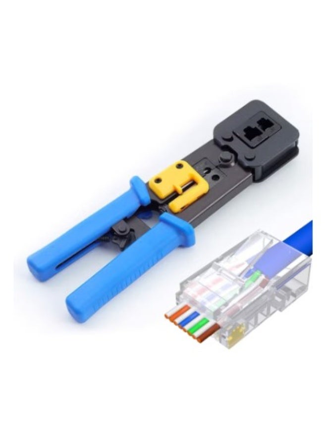 Terabyte Multifunctional Punch-Down Crimping Tool, 6P/8P RJ45 Ethernet Cable Crimper, Compatible with Cat5/Cat5e/Cat6/Cat6a 8P Network Crystals Heads & 6P Telephone Lines - Image 1