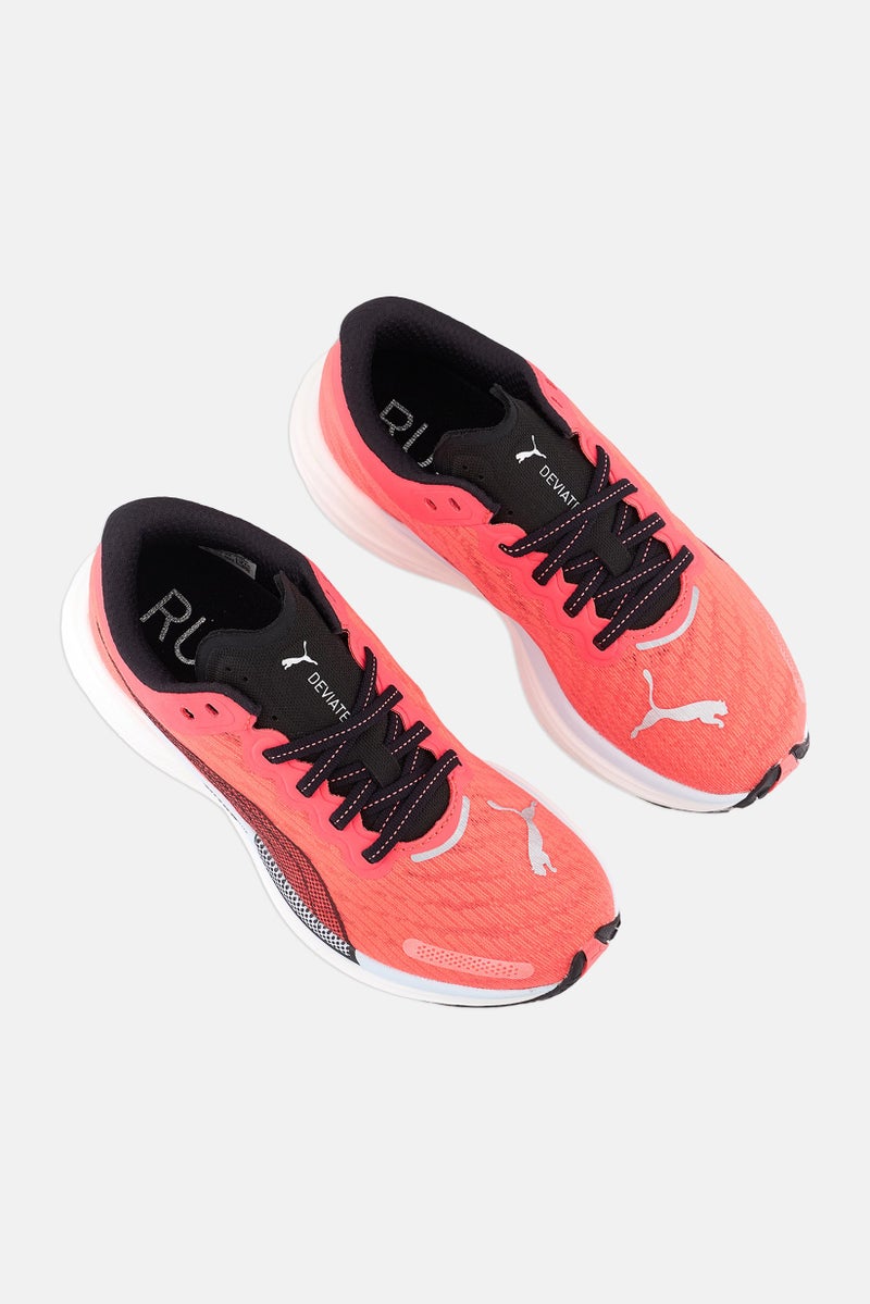 PUMA Women Deviate Nitro 2 Lace Up Running Shoes, Pink - Image 4