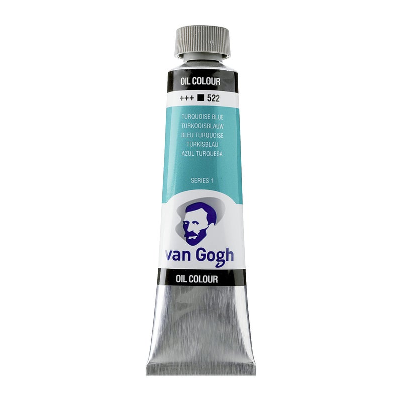Van Gogh Oil Color Paint, 40ml Tube, Turquoise Blue 522