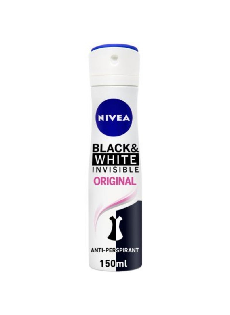 Nivea Deo Spray Black & White Original Female 150Ml